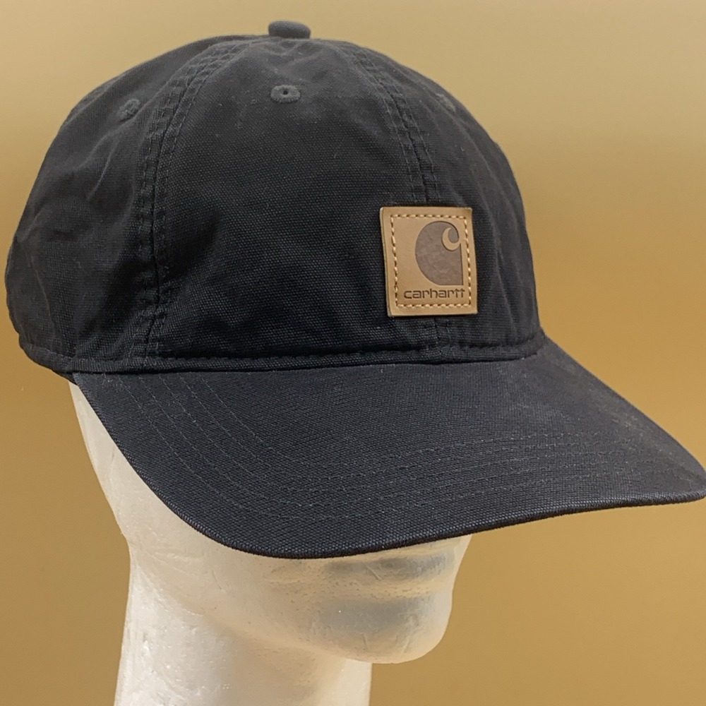 Carhartt OSFA 100% COTTON Black Canvas Hat Unisex Adjustable